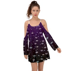 Stars Kimono Sleeves Boho Dress by Sparkle