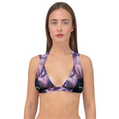 Spark Double Strap Halter Bikini Top by Sparkle