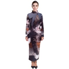 Cats Brothers Turtleneck Maxi Dress by Sparkle