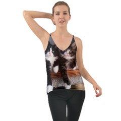 Cats Brothers Chiffon Cami by Sparkle