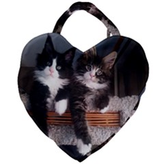 Cats Brothers Giant Heart Shaped Tote