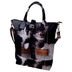 Cats Brothers Buckle Top Tote Bag by Sparkle