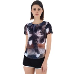 Cats Brothers Back Cut Out Sport Tee