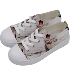 Laughing Kitten Kids  Low Top Canvas Sneakers by Sparkle