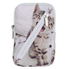 Laughing Kitten Belt Pouch Bag (large) by Sparkle