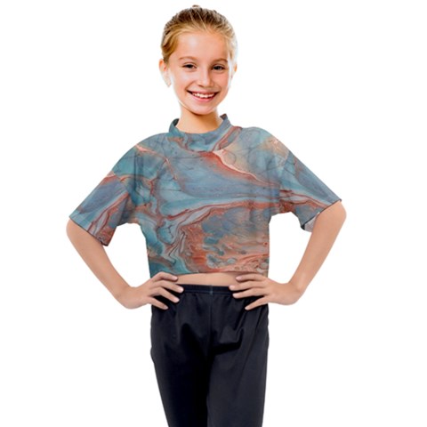 Colorful Kids Mock Neck Tee by Sparkle