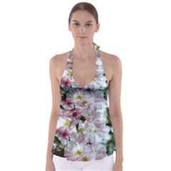 Pinkfloral Babydoll Tankini Top by Sparkle