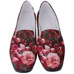 Red Floral Women s Classic Loafer Heels by Sparkle