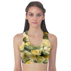 Yellow Roses Sports Bra by Sparkle