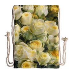 Yellow Roses Drawstring Bag (large) by Sparkle