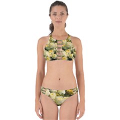 Yellow Roses Perfectly Cut Out Bikini Set by Sparkle