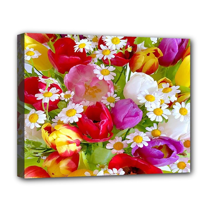 Beautiful Floral Deluxe Canvas 20  x 16  (Stretched)