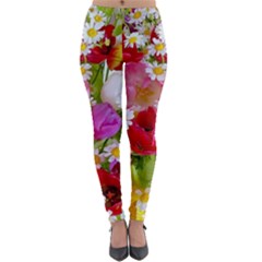 Beautiful Floral Lightweight Velour Leggings by Sparkle