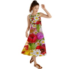 Beautiful Floral Summer Maxi Dress by Sparkle