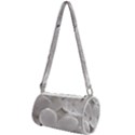 White Floral Mini Cylinder Bag View1