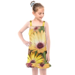 Yellow Flowers Kids  Overall Dress by Sparkle