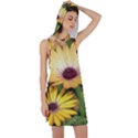 Yellow Flowers Racer Back Hoodie Dress View1