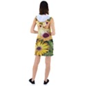 Yellow Flowers Racer Back Hoodie Dress View2