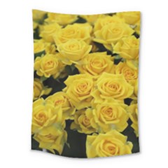 Yellow Roses Medium Tapestry by Sparkle