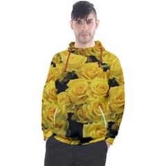 Yellow Roses Men s Pullover Hoodie by Sparkle