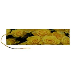 Yellow Roses Roll Up Canvas Pencil Holder (l) by Sparkle