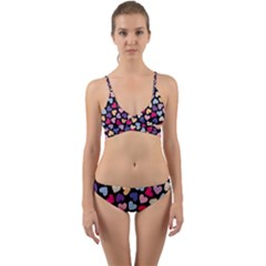 Colorful Love Wrap Around Bikini Set by Sparkle