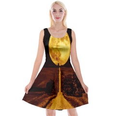 Moon Road Reversible Velvet Sleeveless Dress by Sparkle