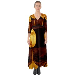 Moon Road Button Up Boho Maxi Dress by Sparkle