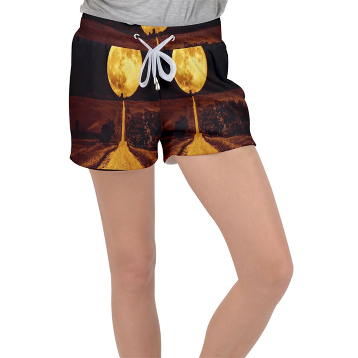 Moon Road Velour Lounge Shorts