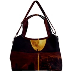 Moon Road Double Compartment Shoulder Bag