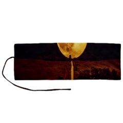 Moon Road Roll Up Canvas Pencil Holder (m) by Sparkle