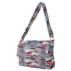 Golden Fishes Full Print Messenger Bag (M)