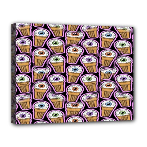 Eyes Cups Canvas 14  X 11  (stretched) by Sparkle