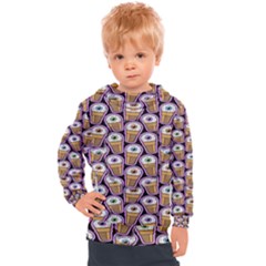 Eyes Cups Kids  Hooded Pullover by Sparkle