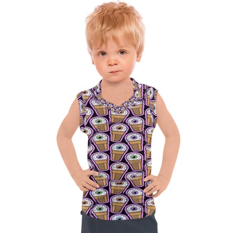 Eyes Cups Kids  Sport Tank Top by Sparkle