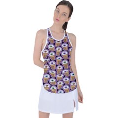 Eyes Cups Racer Back Mesh Tank Top by Sparkle