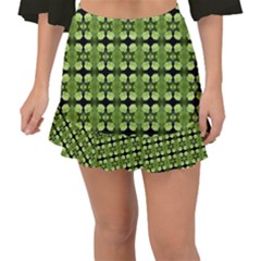 Digital Pattern Fishtail Mini Chiffon Skirt by Sparkle