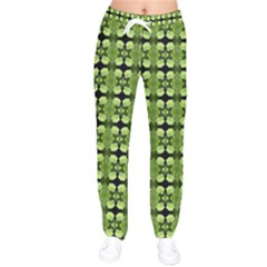 Digital Pattern Women Velvet Drawstring Pants by Sparkle