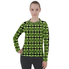 Digital Pattern Women s Pique Long Sleeve Tee