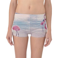 Flamingos Beach Reversible Boyleg Bikini Bottoms by Sparkle