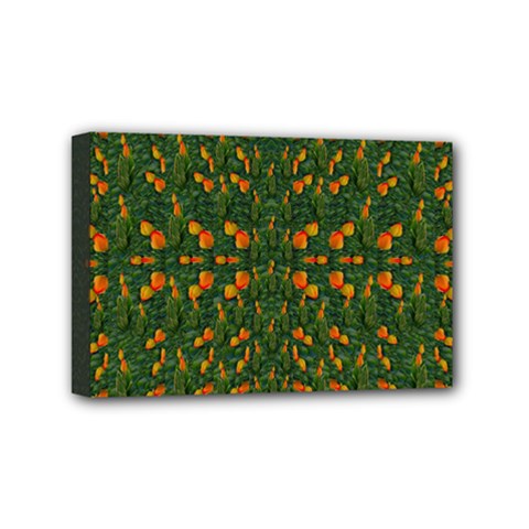 Sakura Tulips Giving Fruit In The Festive Temple Forest Mini Canvas 6  X 4  (stretched) by pepitasart