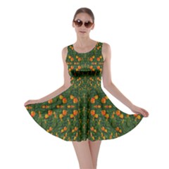 Sakura Tulips Giving Fruit In The Festive Temple Forest Skater Dress by pepitasart