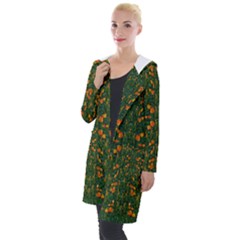 Sakura Tulips Giving Fruit In The Festive Temple Forest Hooded Pocket Cardigan by pepitasart