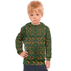 Sakura Tulips Giving Fruit In The Festive Temple Forest Kids  Hooded Pullover by pepitasart