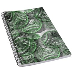 Biohazard Sign Pattern, Silver And Light Green Bio-waste Symbol, Toxic Fallout, Hazard Warning 5 5  X 8 5  Notebook by Casemiro