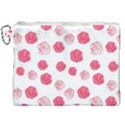 Watercolor hand drawn roses pattern Canvas Cosmetic Bag (XXL) View1