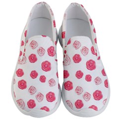 Watercolor Hand Drawn Roses Pattern Men s Lightweight Slip Ons by TastefulDesigns