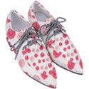 Watercolor hand drawn roses pattern Pointed Oxford Shoes View3