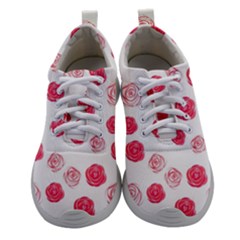 Watercolor Hand Drawn Roses Pattern Athletic Shoes by TastefulDesigns