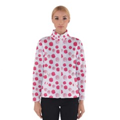 Watercolor Hand Drawn Roses Pattern1 Winter Jacket